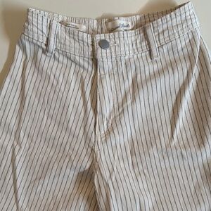 Universal Thread Cream Striped sailor wife Leg Pants